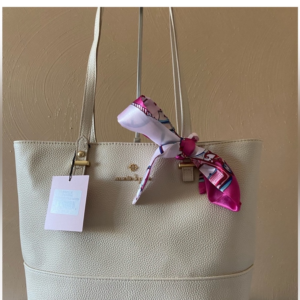 NWT Nanette Lepore “Brielle” Cream Tote